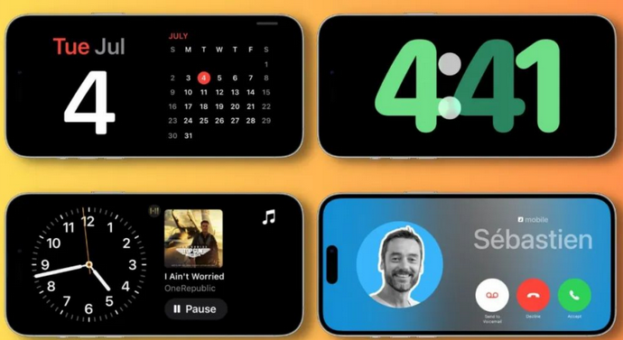 宁津苹果手机维修分享iOS17横屏充电待机显示有什么好处 