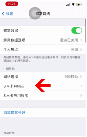 宁津苹果14维修网分享如何给iPhone14的SIM卡设置密码 