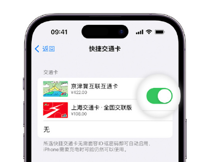 宁津apple维修点分享iPhone上更换Apple Pay快捷交通卡手绘卡面 