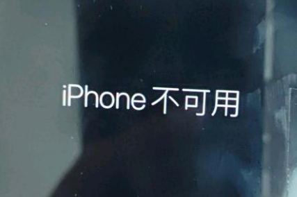 宁津苹果服务网点分享锁屏界面显示“iPhone 不可用”如何解决 